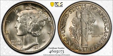 1937-S 10C DDO FS-101 MS67
