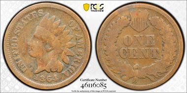 1864 1C Bronze G4BN