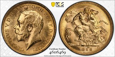 1918-P 1/2 Sov S-4008 MS64