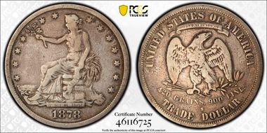 1878-S T$1 Trade N1
