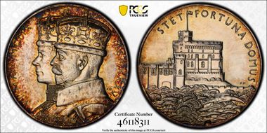 1935 Medal Eimer-2029b BHM-4249 Ag Silver Jubilee SP1