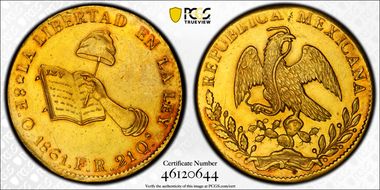 1861-O FR 8 Esc AU58