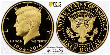 2014-W 50C Gold JFK 50th Anniversary PR69DCAM