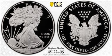 2013-W $1 Silver Eagle PR70DCAM
