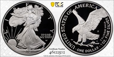2021-S $1 Silver Eagle - Type 2 PR69DCAM