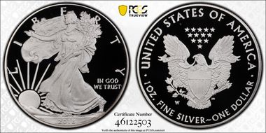 2018-W $1 Silver Eagle PR69DCAM