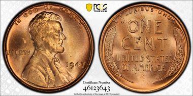 1947 1C DDO, FS-101 MS65RD