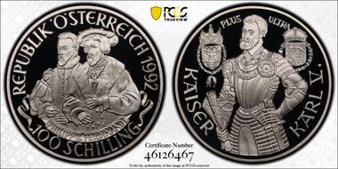 1992 100 Sch Karl V KM-3007 PR70DCAM
