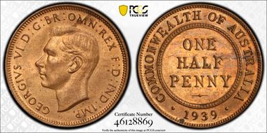 1939 1/2D KM-35 MS64RB