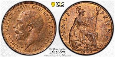 1923 1/2D S-4056 MS65RB