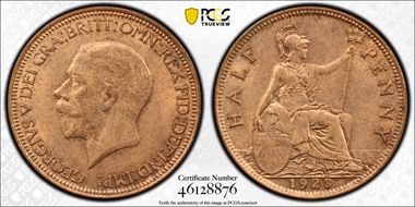 1928 1/2D S-4058 MS64RB