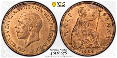 1934 1/2D S-4058 MS63RB