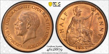 1935 1/2D S-4058 MS64RB