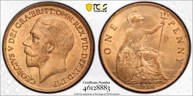 1914 1D S-4051 MS64RB