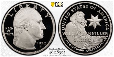 2022-S 25C Nina Otero-Warren-Silver Limited Edition Proof Set First Strike PR70DCAM