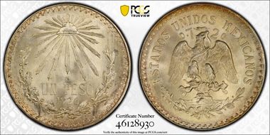 1926-M Peso KM-455  Ag MS66