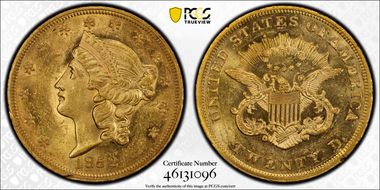 1852 $20 MS62