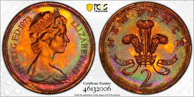 1973 2p S-C1 New Pence PR64RB