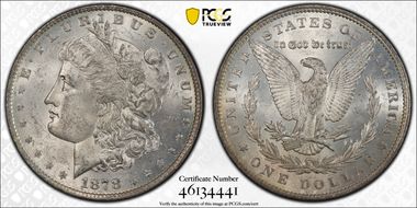 1878 7TF $1 R79 VAM 220 Tripled R MS62