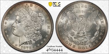 1878 7TF $1 R78, VAM 100 MS64