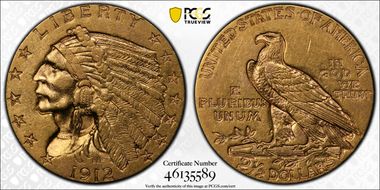 1912 $2.50 AU53