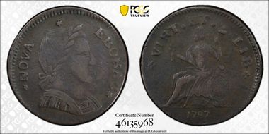 1787 1/2P Nova Eborac, Small Head VF30BN