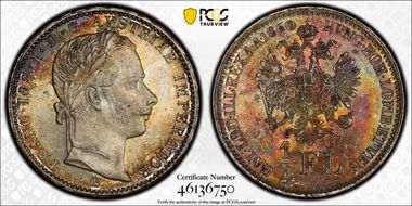 1860-B 1/4 Fl MS63