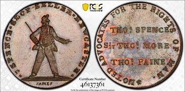 (c.1790) Tk 1/2D DH-5 Northumberland, Newcastle MS65BN