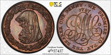 1787 Tk 1D DH-18 Anglesey MS64BN