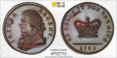 1789 Tk 1/2D DH-969 Middlesex, National MS64BN