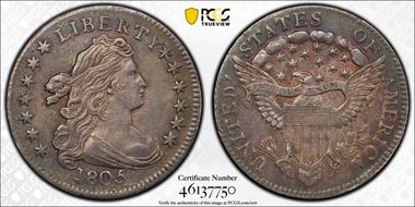 1805 10C 4 Berries AU53