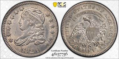 1820 10C Small 0 MS61