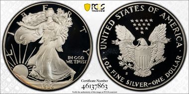 1986-S $1 Silver Eagle PR69DCAM