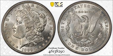 1899-O $1 VAM 32, Micro O MS62