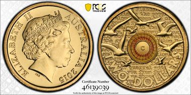 2015-C $2 Remembrance Day In Flanders Fields Colorized MS69