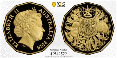 2014 50C Gold PR70DCAM