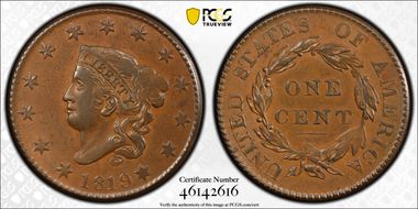 1819 1C N-3 AU58BN