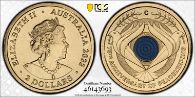 2022-C $2 Peacekeeping Colorized MS67