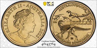 2022 $1 Australovenator Envelope Privy MS68