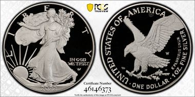 2022-W  $1 Silver Eagle PR68DCAM
