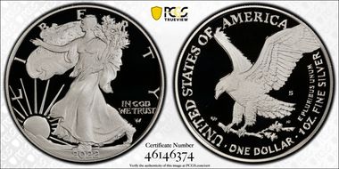 2022-S $1 Silver Eagle PR70DCAM