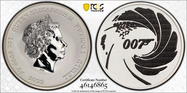 2022 $1 James Bond 007 MS69