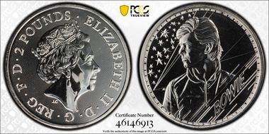 2021 £2 David Bowie MS68