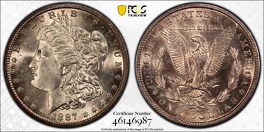 1887-S $1 AU58