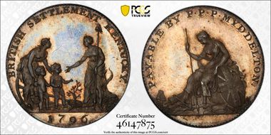 1796 AR Token Myddelton PR65