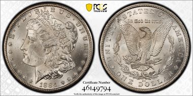 1884-CC $1 MS62