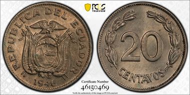 1946 20C KM-77.1b MS65