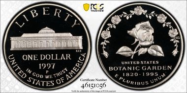 1997-P $1 Botanical PR69DCAM