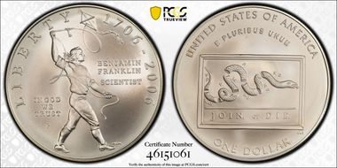 2006-P $1 Franklin-Scientist MS69