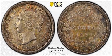 1870 5C Wide Border MS62